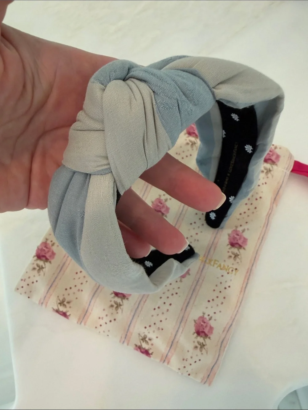Women’s Lele Sadoughi + Loveshack Fancy knotted headband - NWT, never worn